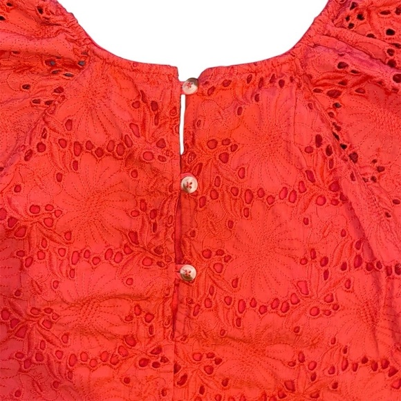 Women’s Hatley Kaia Eyelet Dress Medium Rouge Red - Picture 6 of 11